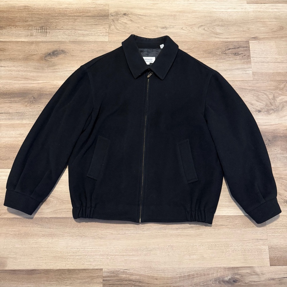 Vintage Joseph & Feiss International Cashmere Blend Bomber Jacket Men’s Large